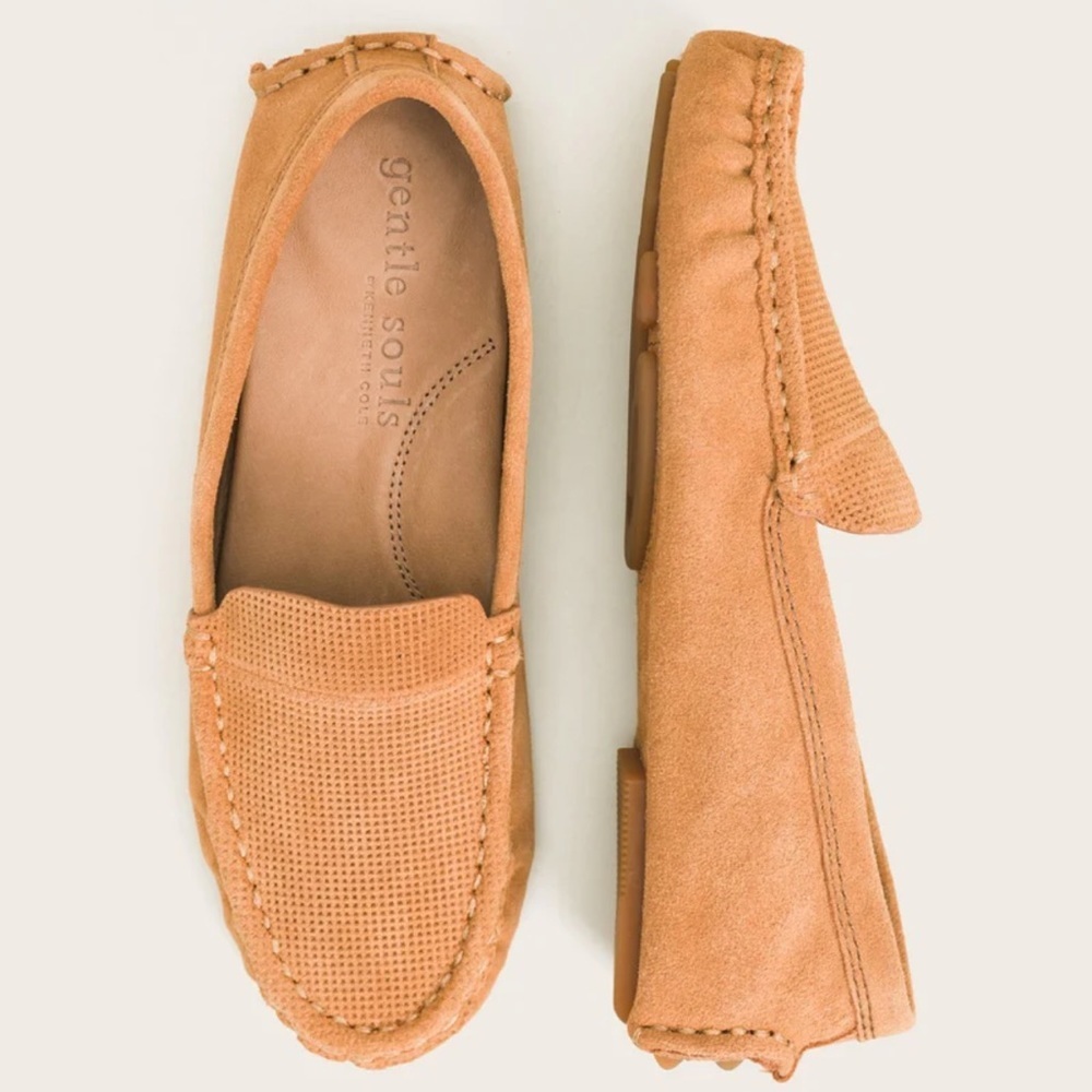 Gentle Souls Mina Suede Driver Loafers Size 6